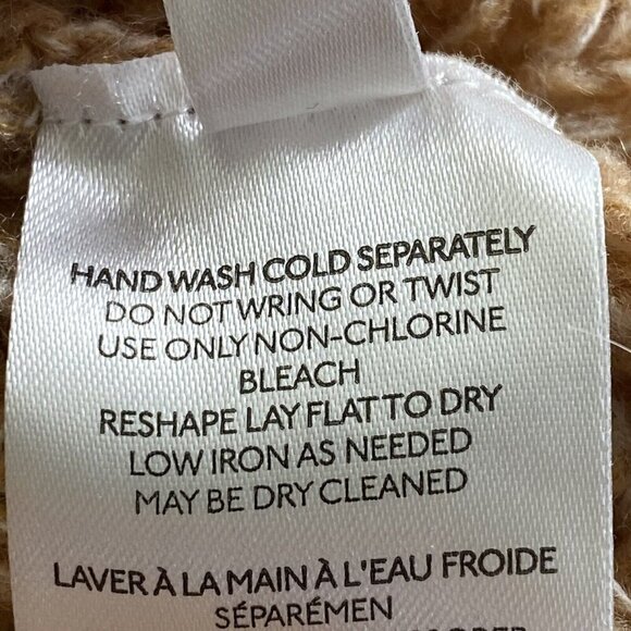 by ANTHROPOLOGIE Honore Ribbed Knit Sweater Long Sleeve V Neck Honey S 82-14 - Picture 14 of 16